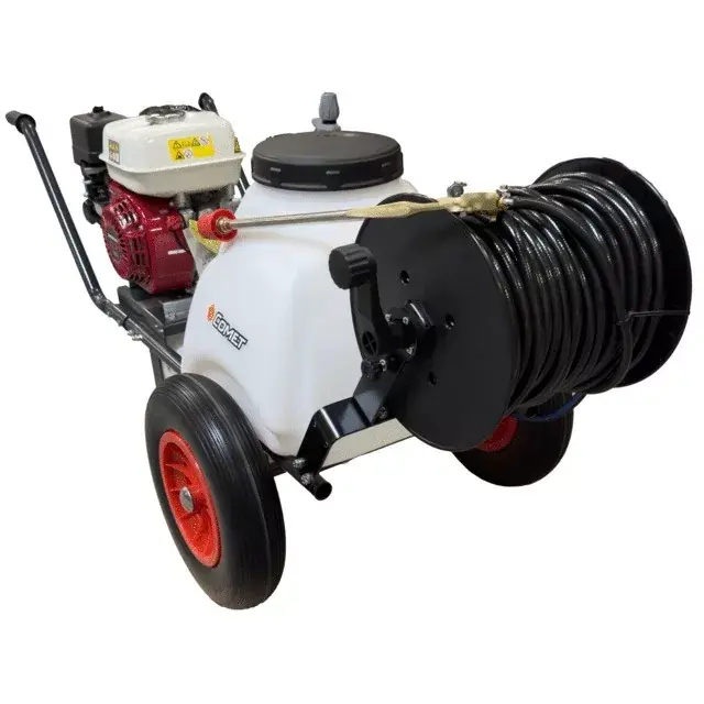 Pulvérisateur sur brouette 81 litres avec enrouleur et moteur honda GX160 Offre Exclusive