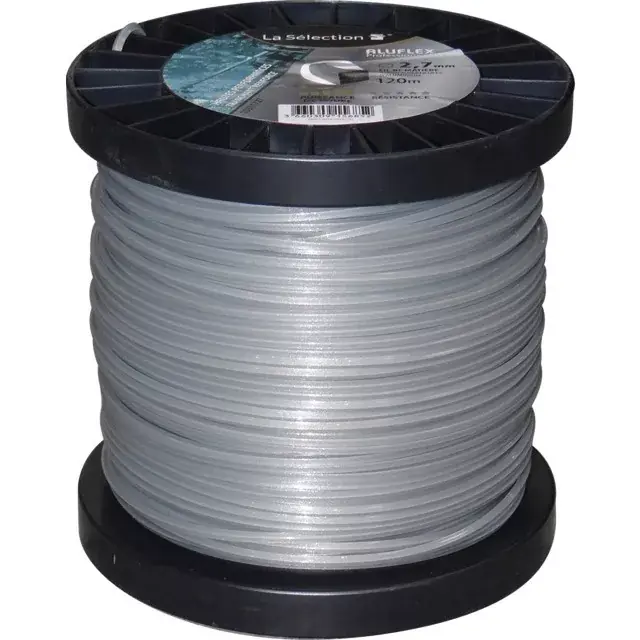 Prix Promo Fil de débroussailleuse nylon carré Ø 2,7 mm 120 m