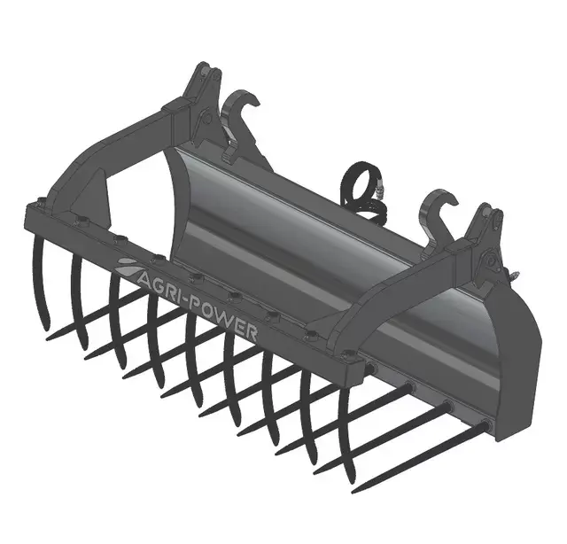 Fourche a grappin ap-fg avec dents longueur 1700 jcb q-fit reg Offre Spéciale