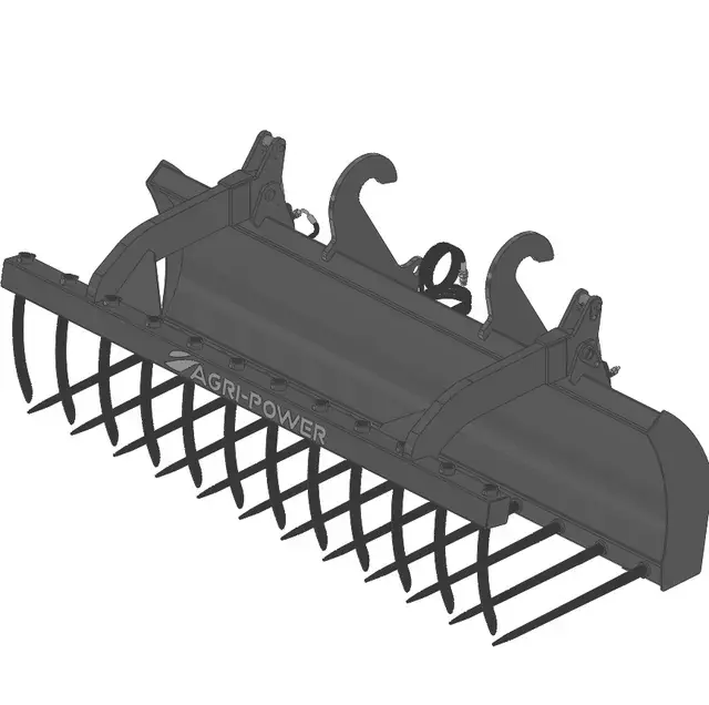 Acheter En Ligne Fourche a grappin ap-fg avec dents longueur 2400 faresin