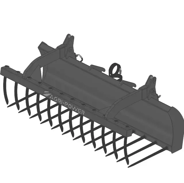 Nouveauté Fourche a grappin ap-fg avec dents longueur 2400 jcb compact