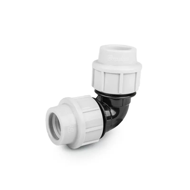 Authentique Coude à compression 90° PN16 pour tubes PE 32 mm (Lot de 2)