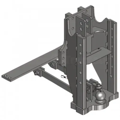 Support attelage -Scharmüller (330/25/32) -boule K80 -max. 3000kg -D 89,3kn -Mercedes-Benz - Trac 1100,1300,1400,1500,1600,1800 Retour Gratuit