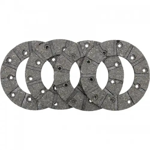 4 garnitures de frein - frein à pied - Ø 127 mm - McCormick et IHC - DED 3, D 320, D 322, D 324, D 326, DGD 4, D 430, D 432 Seulement Aujourd'hui
