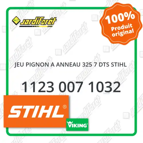 Jeu de Pignon à Anneau STIHL .325" - 7 dents pour MS250 - 1123 007 1032 Petit Prix