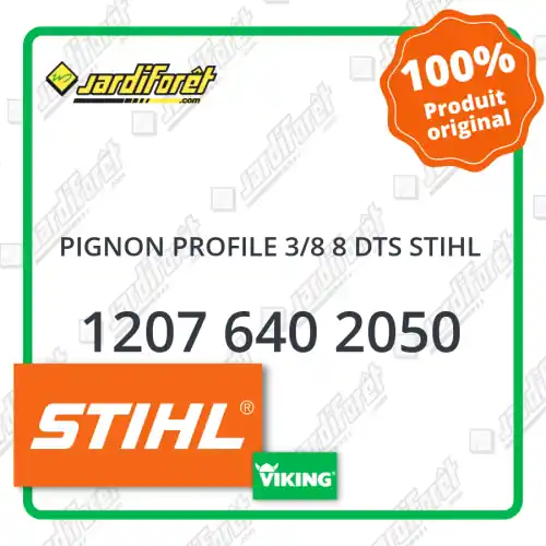 Bon Marché Pignon profilé STIHL 3/8" - 8 dents - pour MSE220, E220 - 1207 640 2050