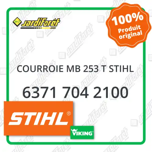 Courroie d‘entrainement d‘origine VIKING MB 253 T (6371 704 2100) Satisfait Ou Remboursé