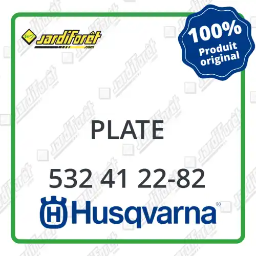 Authentique Plate Husqvarna - 532 41 22-82