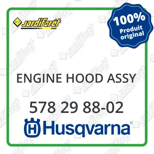 Engine hood assy Husqvarna - 578 29 88-02 Quantité Limitée