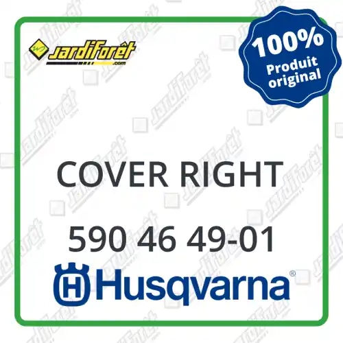 Cover right Husqvarna - 590 46 49-01 Retour Gratuit