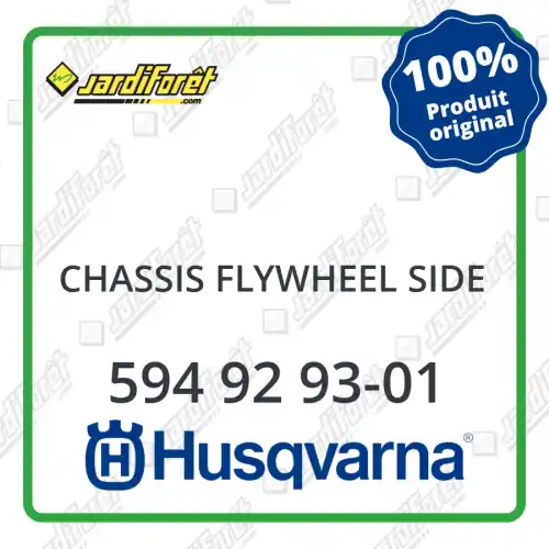 Chassis flywheel side Husqvarna - 594 92 93-01 Paiement Sécurisé