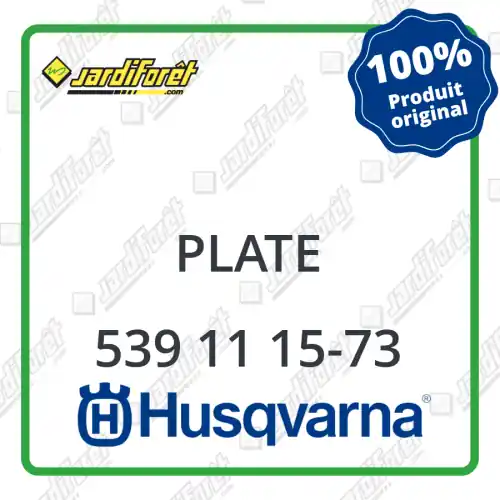 Plate Husqvarna - 539 11 15-73 Vente Directe