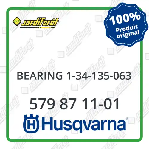 Jusqu'à Épuisement Des Stocks Bearing 1-34-135-063 Husqvarna - 579 87 11-01
