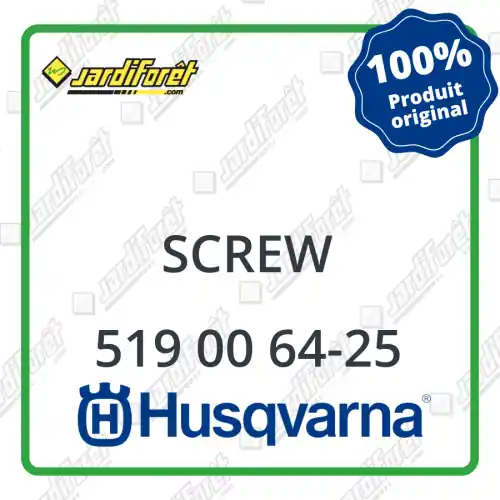 Screw Husqvarna - 519 00 64-25 Must-Have