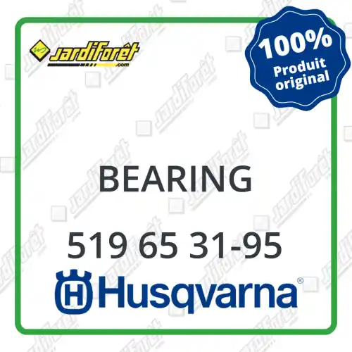 Bearing Husqvarna - 519 65 31-95 Dernière Chance