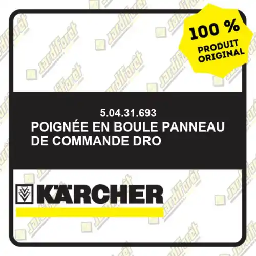 Poignée en boule panneau de commande dro Karcher 50431693 Bon Plan