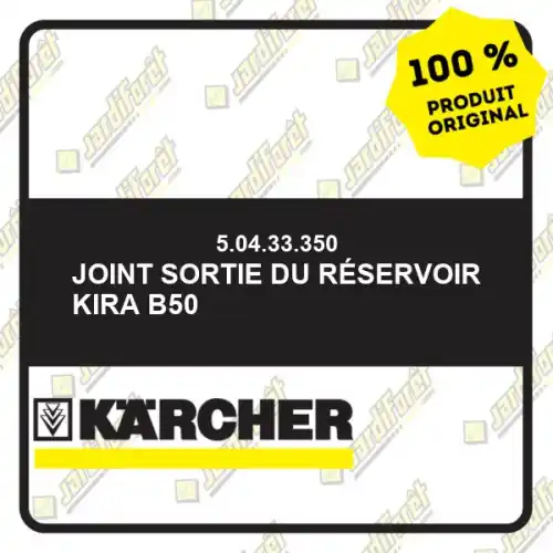 Joint sortie du réservoir Kira B50 Karcher 50433350 Expédié Aujourd'hui