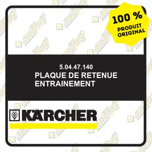 Plaque de retenue entrainement Karcher 50447140 Nouveauté