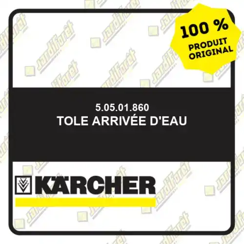 Tole arrivée d‘eau Karcher 50501860 Achat Immédiat