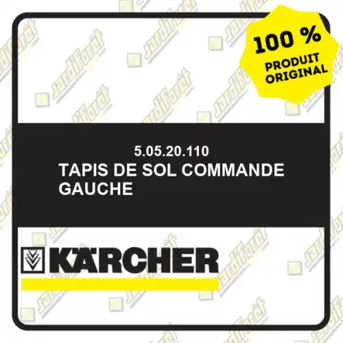 Tapis de sol commande gauche Karcher 50520110 Expédition Rapide