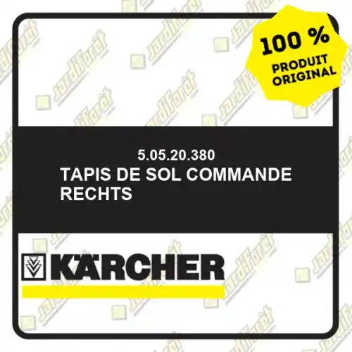 Prix Bas Tapis de sol commande rechts Karcher 50520380